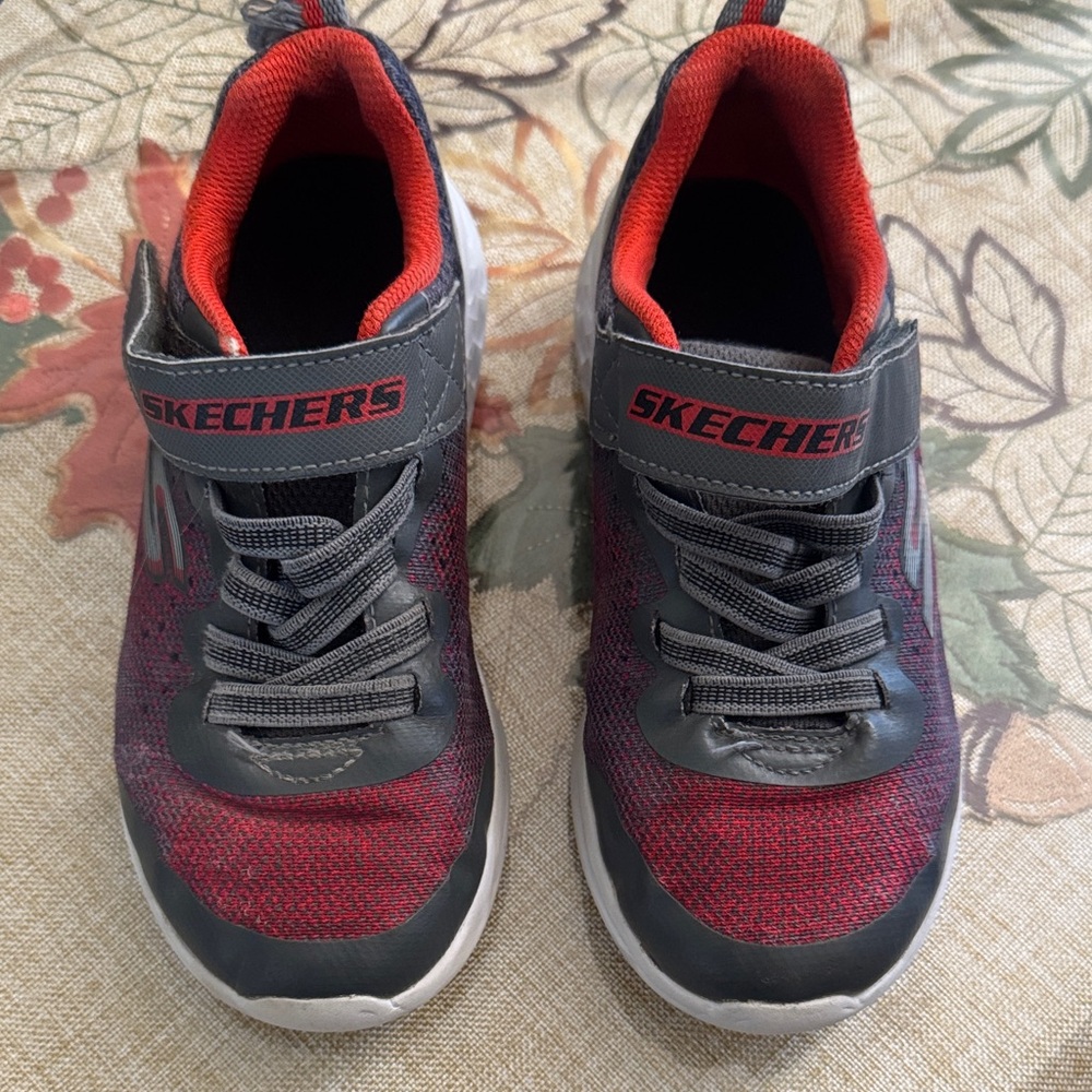 Skechers Kids' Black and Red Sneakers